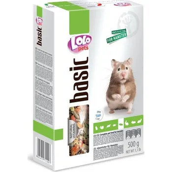 Krmivo pro hlodavce LOLOPets LOLO BASIC kompletní krmivo pro křečky 500 g krabička