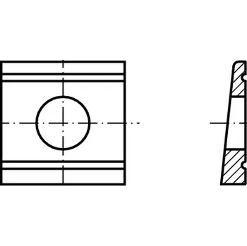 podložka PROFISTYL DIN 434 podložka klínová pro U nosníky nerez A2 Varianta: DIN 434 podložka klínová pro U nosníky nerez A2 11 pro M10