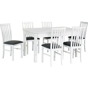 Jídelní set Jídelní set 6+1 Ctibor Vyberte Tkaninu:: Tkanina 21, Vyberte Moření:: Komplet grafit