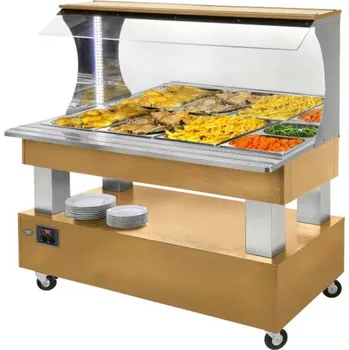 Vinotéka ROLLER GRILL International SALÁTOVÝ BAR PŘÍSTĚNNÝ KOMBINOVANÝ SBM 40 M - SVĚTLÝ DUB/LIGHT OAK