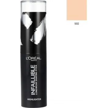 Rozjasňovač L'Oreal Paris Make Up Infallible rozjasňovač Odstín: 502 Gold Is Cold 9 ml