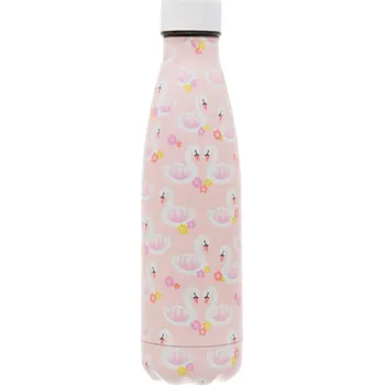 Sklenice Sass & Belle Termoláhev z nerezové oceli s motivem labutí Freya Swan 500ml