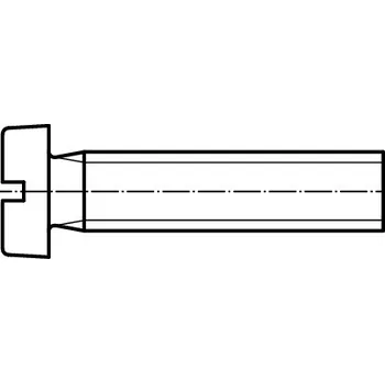Šroub PROFISTYL DIN 84 šroub s válcovou hlavou a průběžnou drážkou 4.8 pozink Varianta: DIN 84 šroub válcová hlava s drážkou 4.8 ZnB M3x10