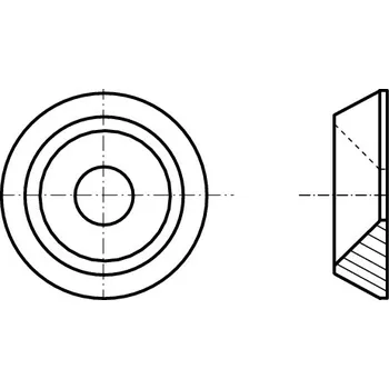 podložka PROFISTYL Podložka pro šroub se zapuštěnou hlavou ROZETA nerez A2 Varianta: Podložka pro šroub se zápustnou hlavou 90° rozeta nerez A2 M3
