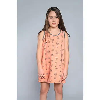 Dívčí pyžamo Dívčí noční košile Italian Fashion Madera morela 122/128 Oranžová