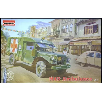 Plastikový model Roden 1/35 M43 3/4 ton 4x4 Ambulance truck