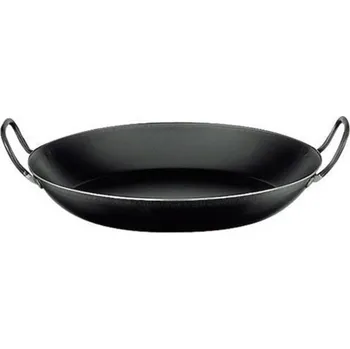 Pánev PÁNVE PAELLA ČERNÁ OCEL - 2 DRŽADLA Varianta: PÁNEV PAELLA - 2 DRŽADLA - ČERNÁ OCEL, průměr 60 cm