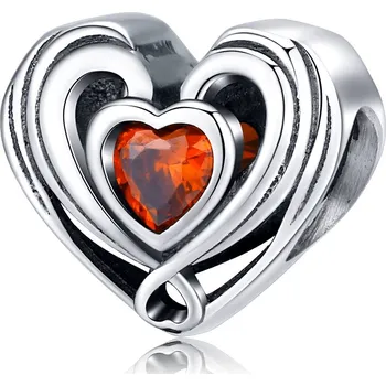 Přívěsek Elenys přívěsek Prolamované červené srdce