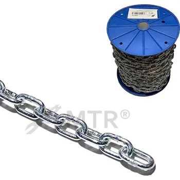 Řetěz MTR Řetěz krátký článek DIN 766, cívka Varianta: Řetěz krátký článek DIN 766, cívka 3mm Zn