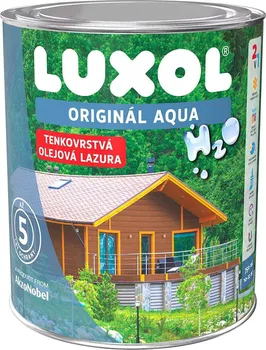 Olej na dřevo Luxol Aqua 2,5 l šedý dub