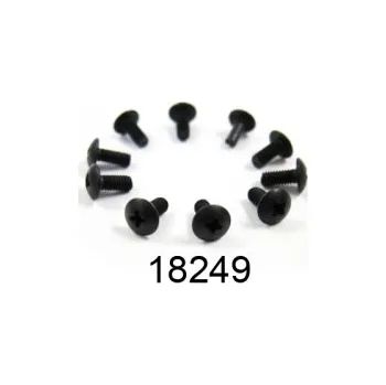 RC vybavení 2,6x6mm šroub s kulatou hlavou, 10 ks.