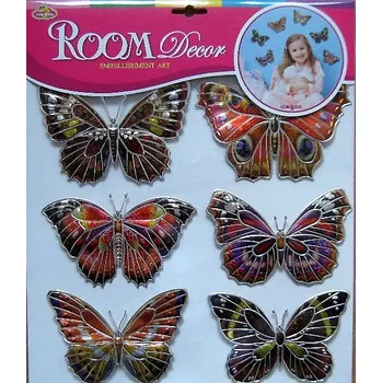 Samolepící dekorace Dekorace samolepící platická MOTÝLI 30,5x30,5