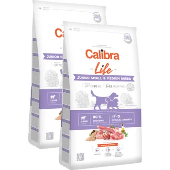 Krmivo pro psa 2x Calibra Dog Life Junior Small & Medium Breed Lamb 12 kg