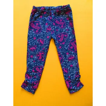 Dívčí legíny Arex, ČR Legíny 3/4 s potiskem Barva: denim, Velikost: 128