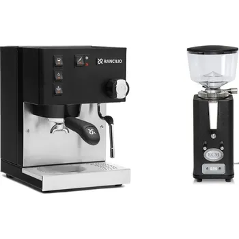 Set domácích spotřebičů Rancilio Silvia BC, black + ECM S-Automatik 64, anthracite