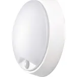 LED přisazené svítidlo s PIR, kruh černá/bílá 14W teplá bílá