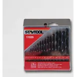 Vrtáky do kovu 1-10mm černé - 19 dílů