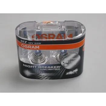 Autožárovka Žárovka 12V H7 55W Px26d OSRAM NIGHTBreaker Unlimited-DUO