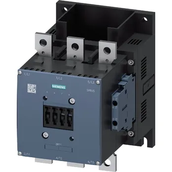 Stykač 3RT1066-6LA06 stykač, AC-3, 300A/160kW/400V, 3pólový, 2 NO + 2 NC, ploché přívody/šroubová svorka, Siemens