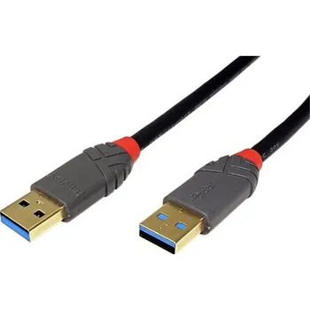 Datový kabel Lindy USB 5Gbps kabel USB3.0 A(M) - USB3.0 A(M), Anthra Line, 5m (36754) - 11.43.8945