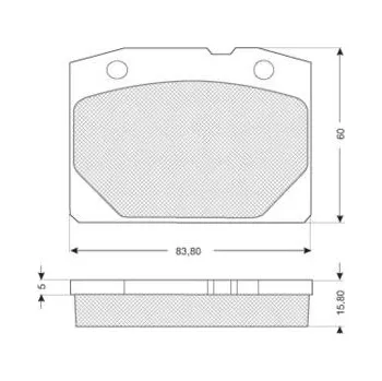 Brzdová destička Sada brzdových destiček STARLINE