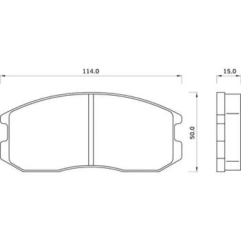 Brzdová destička Sada brzdových destiček STARLINE