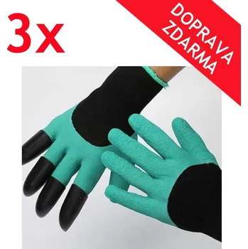 Pracovní rukavice Zahradnické rukavice - TROJBALENÍ +DOPRAVA ZDARMA
