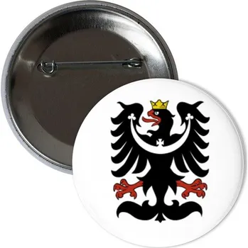 Odznáček s potiskem Placka znak Slezska