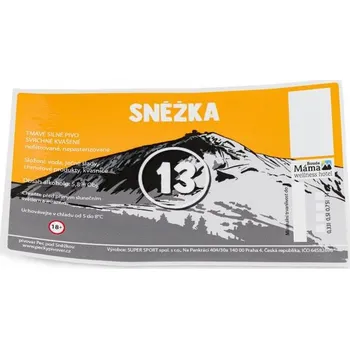 Pivo ETIKETA pivní tmavá 13° - Etiketa Pivo Sněžka