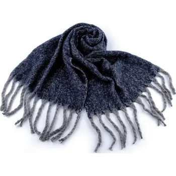 Šála Šála žíhaná 50x185 cm - 2 jeans žíhaný