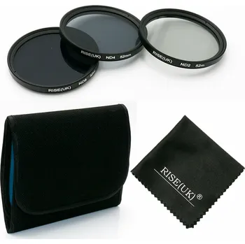 ND2,4,8 filtry set 52mm
