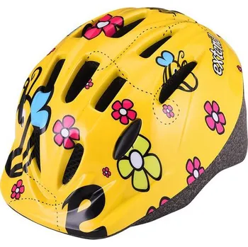 Cyklistická přilba Extend přilba LILLY (žluté květy)