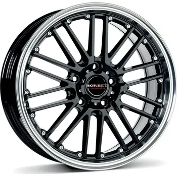 Alu kolo Alu disk Borbet CW 2 8x18, 5x114,3, 72.5, ET45 black rim polished