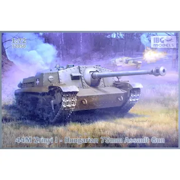 Plastikový model IBG 1/72 44M Zrinyi I Hungarian 75mm Assault Gun