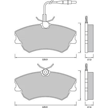 Brzdová destička Sada brzdových destiček STARLINE
