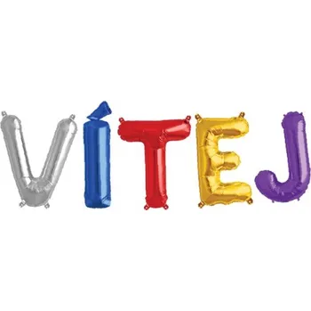 Party dekorace Foliová girlanda nápis 41 cm - vítej