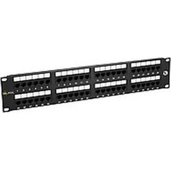 Stolní počítač 19" patch panel Solarix 48 x RJ45 CAT5E UTP 150 MHz černý 2U SX48-5E-UTP-BK, 24000480