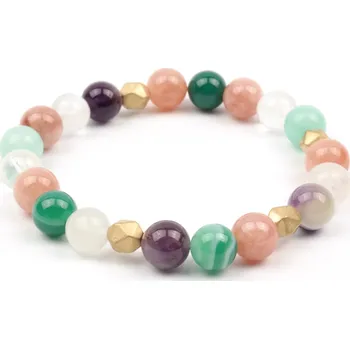 Náramek Moni dámský náramek achát křemen ametyst hematit