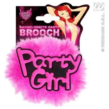 Party dekorace Brož party girl ROZLUČKA SE SVOBODOU