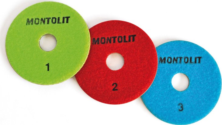 Brevetti Montolit PDRKIT, leštící set diamantový kotoučů na keramiku a kámen