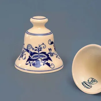 Vánoční ozdoba Cibulák Dubí Zvonek s bambulkou - cibulový porcelán 18250-601