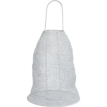 Svícen Bílá drátěná lucerna Gauze white - Ø 40*48 cm