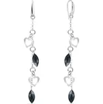 Náušnice černé se Swarovski Elements Euphoria KWROLO22014GT Graphite