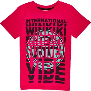 Chlapecké tričko Chlapecké triko Winkiki - WJB 01778, červená Barva: Červená, Velikost: 140