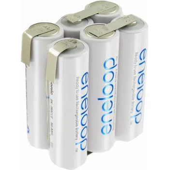 Článková baterie Panasonic - AEB Akupak Panasonic Eneloop 7,2 V NiMH s vývody