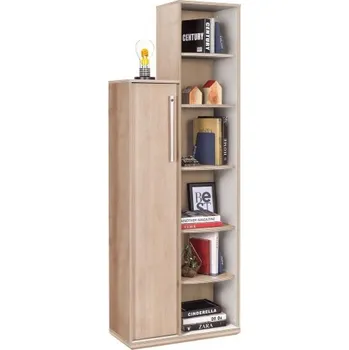 Knihovna Moderní knihovna Veronica - dub světlý/bílá