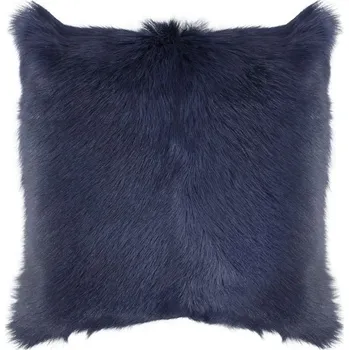 Dekorativní polštářek Modrý polštář kozí kůže Blune - 40*40*10cm