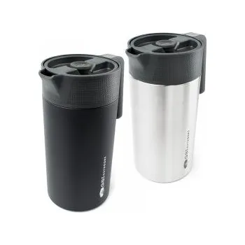 Termohrnek GSI Outdoors Glacier Stainless Java Press black Černá pressovač + DÁREK DLE VÝBĚRU!