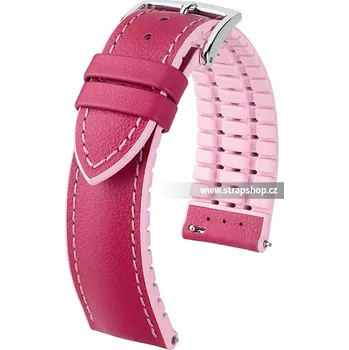 Řemínek na hodinky Řemínek k hodinkám HIRSCH Lindsey růžová (25) 18 mm dámský