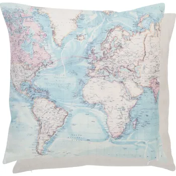 Povlak na dekorativní polštářek Povlak na polštář Map - 40*40 cm